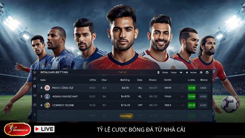 Tỷ lệ cược bóng đá từ nhà cái