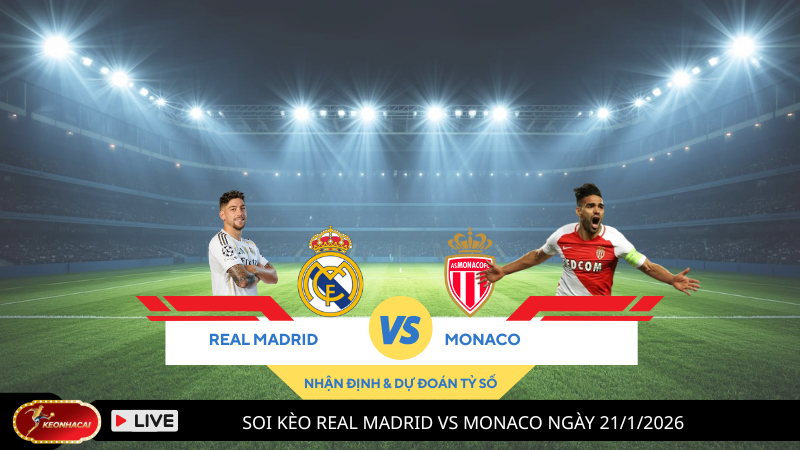 Soi Kèo Real Madrid vs Monaco