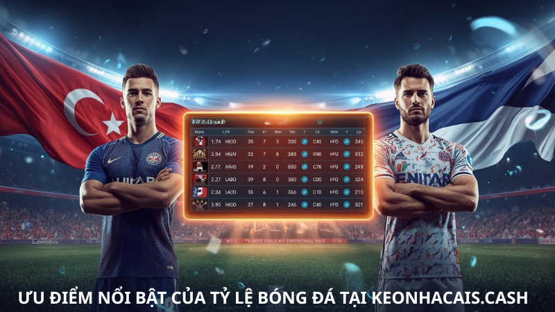 Ưu điểm nổi bật của tỷ lệ bóng đá tại keonhacais.cash